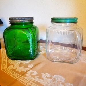 Vintage glass containers
